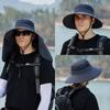 Летняя уличная защита шеи от солнца для рыбалки, велосипедная шляпа, солнцезащитная маска-шляпа, шляпа с большим козырьком, двусторонний рыбацкий шлем