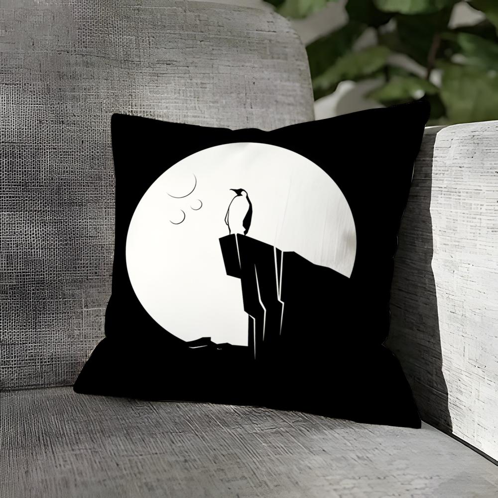 Black And White Animal Patterns Pillow Case Linen Pillows Case Cushions Case Sofa Pillows Case Decor Home