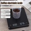 Новые цифровые кофейные весы с таймером, светодиодным экраном, макс. взвешивание 3 кг, высокая точность 0,1 г, измерение в унциях/мл/г, кухонные весы, USB-зарядка