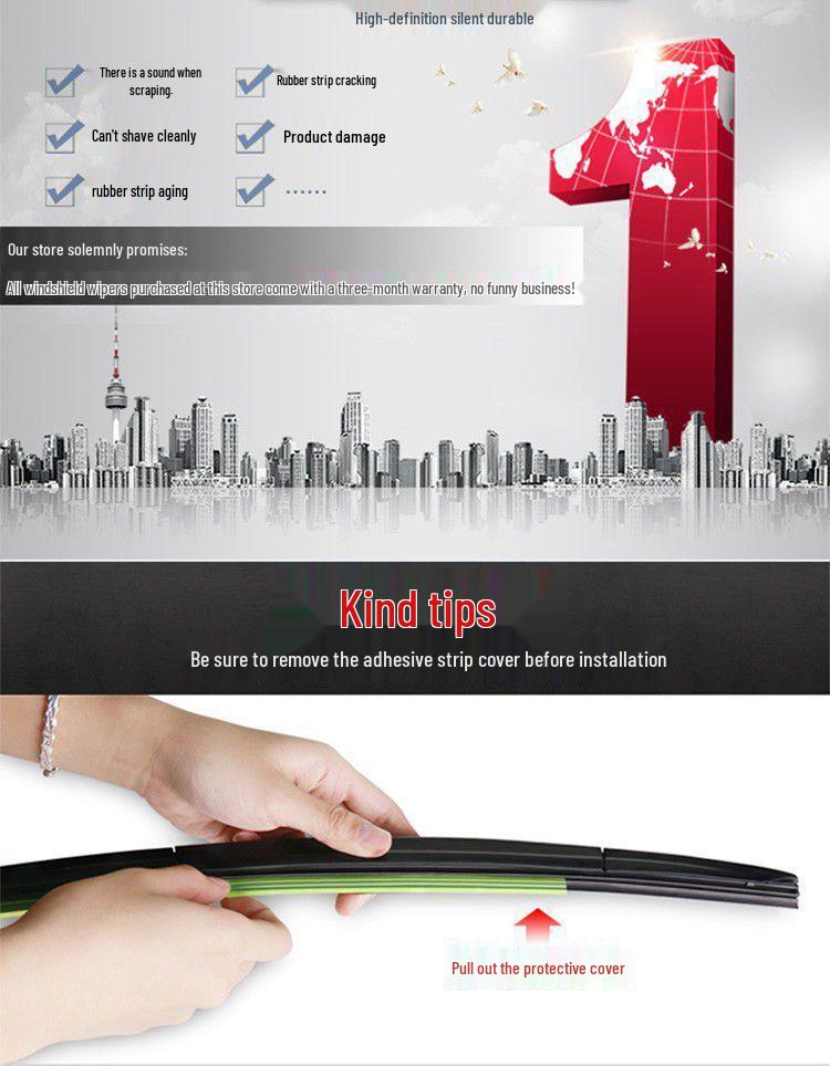 Frameless Wiper Blades for Geely Binrui (2018-2022 Models)