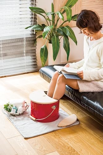 OBAKETSU Footbath Bucket, Red, AYR30