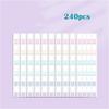 1 Set Morandi Index Stickers Stationery Daily Planner Label Memo Stickers DIY Color Fluorescent Sticker Bookmark Classify Marks