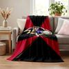 Baltimore Ravens blanket Flannel Blanket Soft Cozy Plush Throw for Sofa Bed Lightweight Home Decor