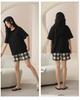 Pabonu 26 summer new women's short sleeved shorts made of pure cotton, soft and comfortable pajamas fd