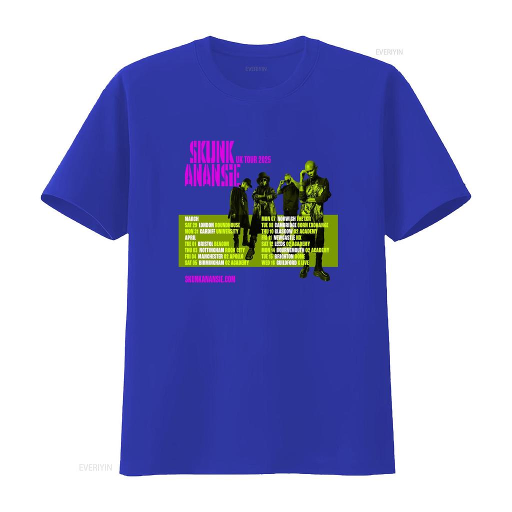 Skunk Anansie Band UK Tour 2025 T Shirt Full Size S 5XL vintage Washed Top For Everyday Wear Unisex Stretched fashion