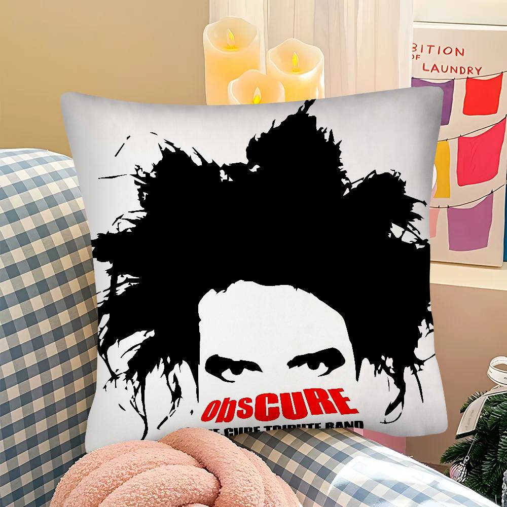 pc Classic TThe CCure Rock Band Pillow Case Fashion Square Pillowcase Bedroom Sofa Room Ins Decoration Leisure