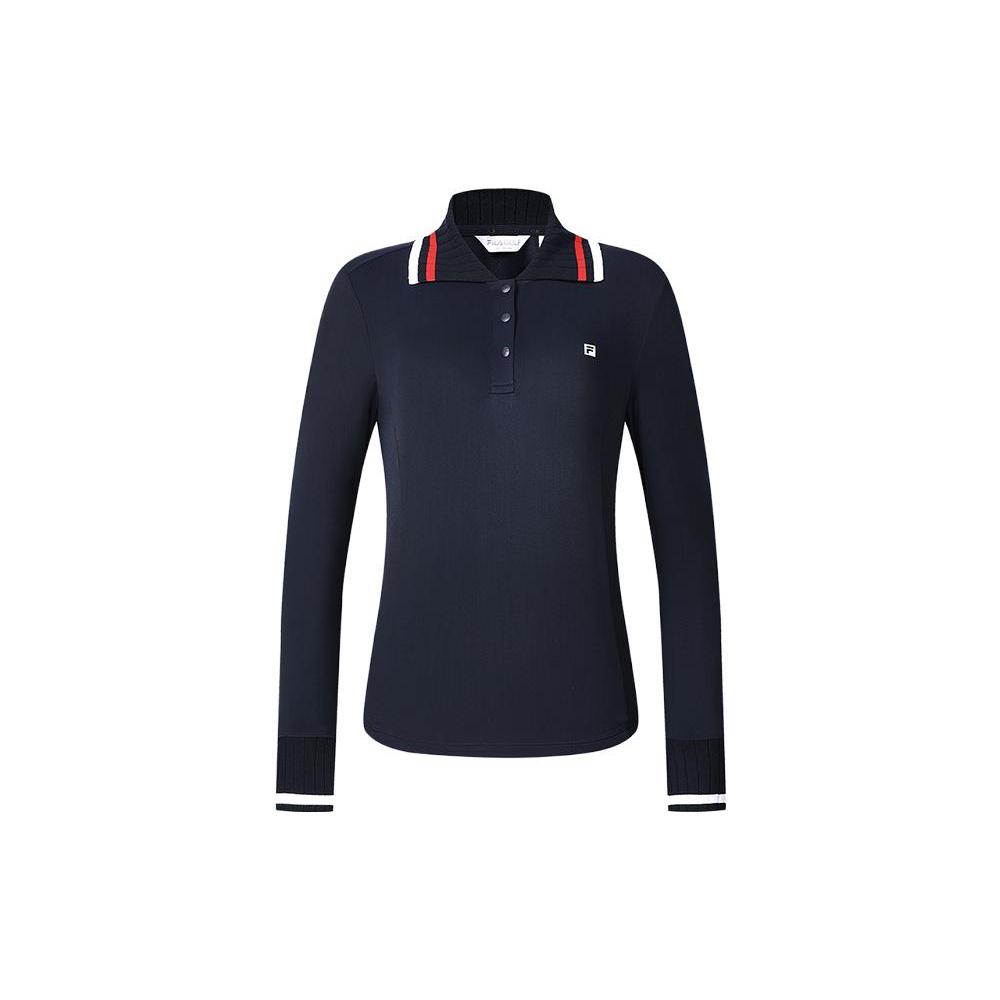 Новая женская рубашка-поло серии FILA Golf 1280 A11W415204F-NV