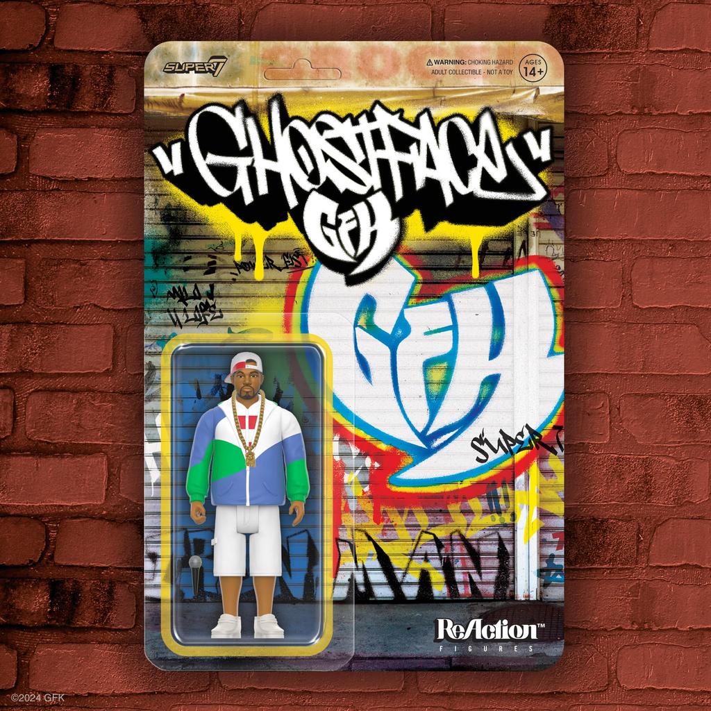 Super7 Ghost Face Killah Так и будет всё Ghost Face Killah Фигурка с аксессуарами Коллекция хип-хопа и Ретро-игрушки (Может Просто) - 3,75 дюйма