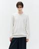 ZIOSONGZIO Timeless Whole Garment V-Neck Knit White Zh6Kt690Wh