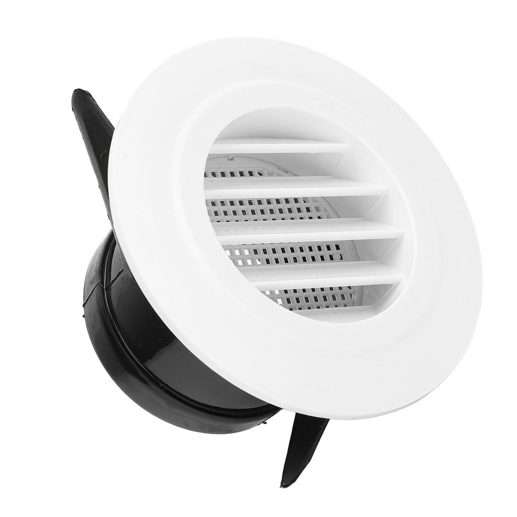 75mm Round Vent Cover ABS Slant Louver Vent Grille Cover for Indoor Ventilation System