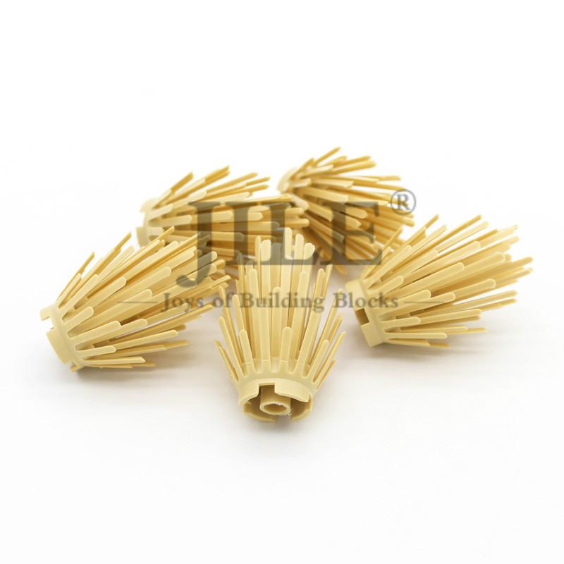 10 шт. Moc Plant Prickly Bush 2x2x4 строительные блоки 6064 Садовая трава DIY кирпичи совместимы с игрушками для просмотра улиц города