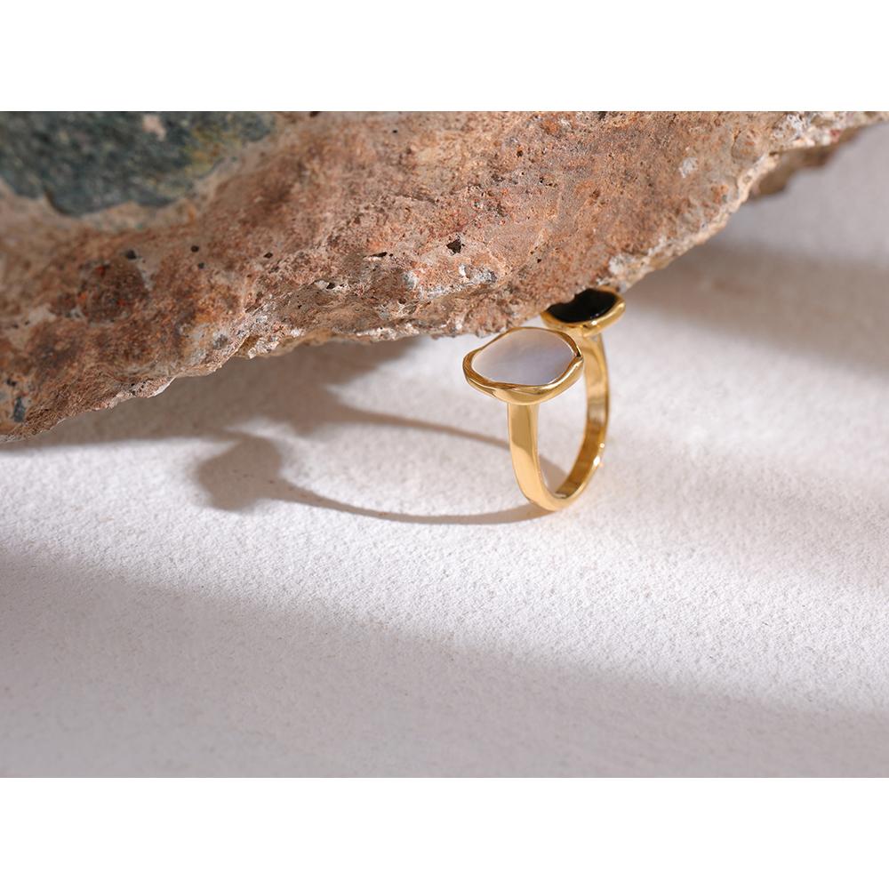 Eetit Ювелирные изделия из акрилового кольца из нержавеющей стали для женщин