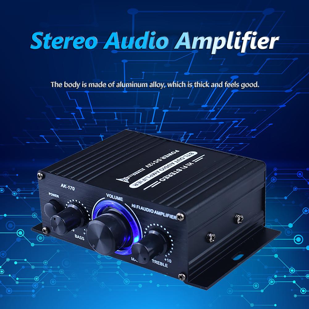 Мощный стереофонический аудиоусилитель Pro HiFi из алюминиевого сплава 200 Вт + 200 Вт, двухканальный усилитель мощности левого и правого каналов