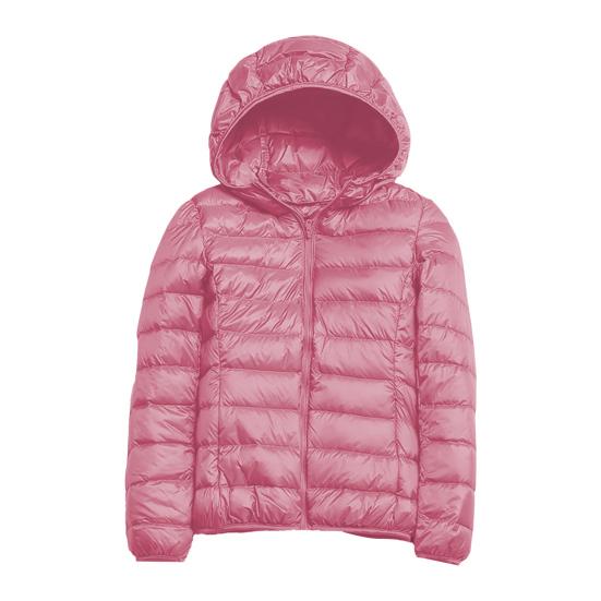 Женская зимняя куртка-пуховик с капюшоном и карманами на молнии, на молнии, однотонная