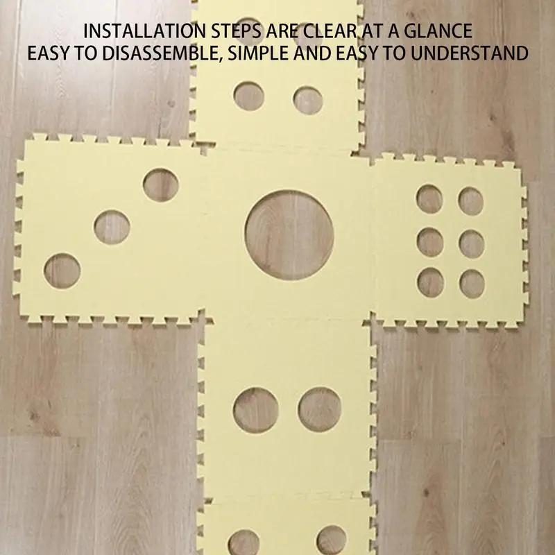 Splicing Felt Cat Nest Dice-shape Cat House Detachable Cat Mat Felt Tunnel Toy Interactive Pet Toy Cube Tent Pets Supplies gifts