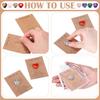 40 Sets Pocket Hug Token Gift Bulk Hug Cards with Heart Shape Natural Stones Keepsake Exchange Relationship Cards for Colleagues Family Distance