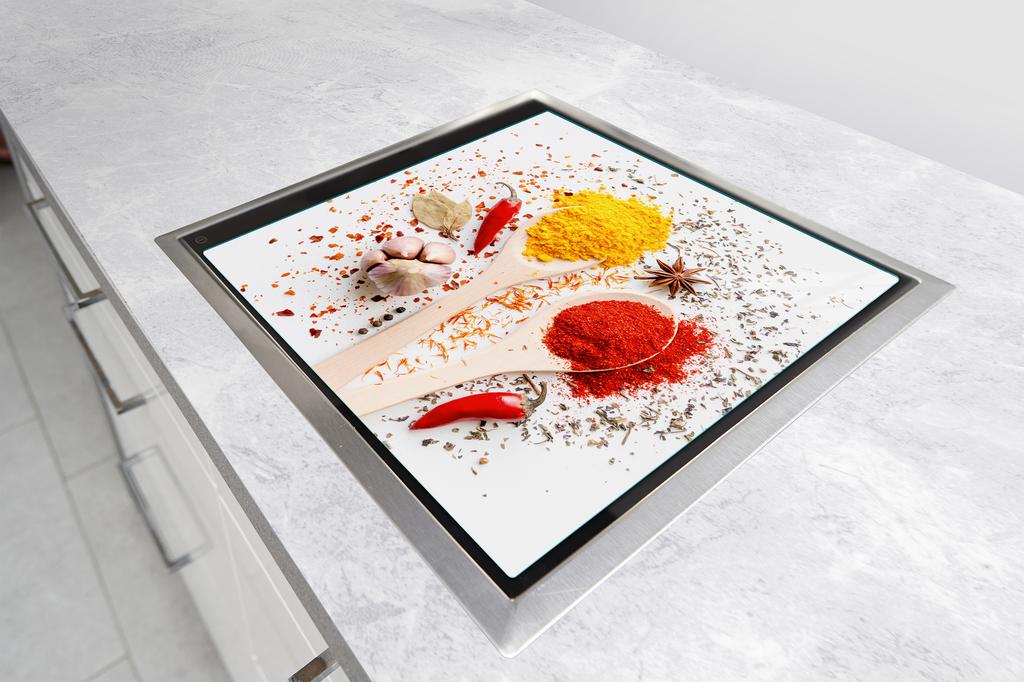 Glass protective plate for the stove 50x52 Kitchen