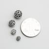 S925 Sterling Silver Retro Hollow Flower Spacer Beads for DIY Bracelets and Necklaces