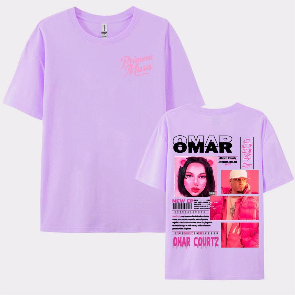 Rapper Omar Courtz Primera Musa 2025 Printed Tshirt Unisex Womens High Street Fashion Short Sleeve T Shirts Pure Cotton Tee Shirt