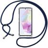 Case - BOOLING - for Samsung Galaxy A35 5G - Shockproof Protection - TPU Silicone - Adjustable Lanyard Navy Blue