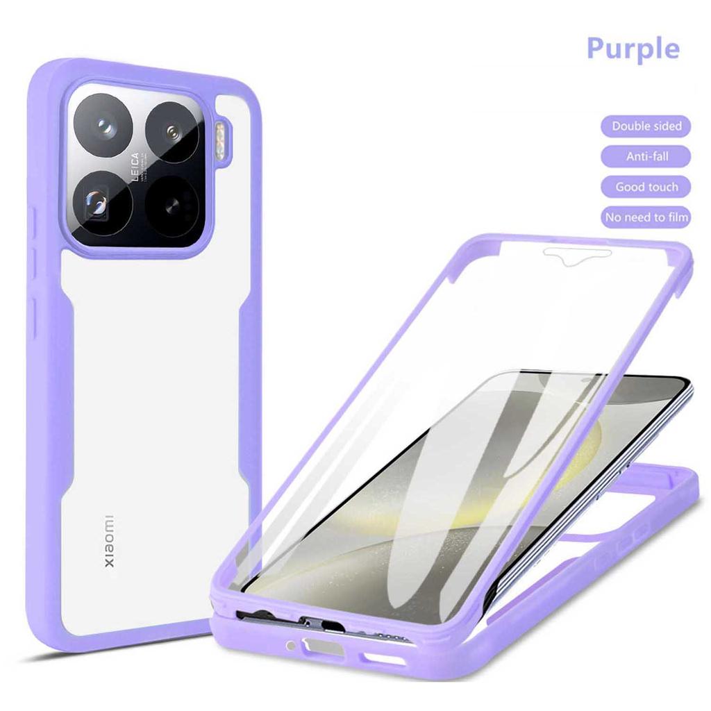 Для Xiaomi 15T 14T 13T Pro Противоударный 360 Полностью Закрывающий Чехол для Телефона Для Xiaomi 17 Pro Max 15Pro 14 15 Ultra Прозрачный Чехол для Телефона