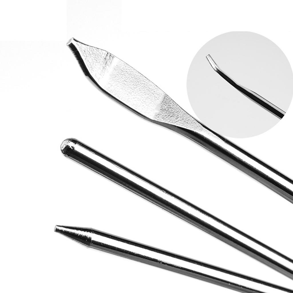 3 шт. Нержавеющая сталь Вдеватель шнурка Вдеватель эластичной ленты Инструмент для продевания шнурка в пояс для продевания эластичной ленты