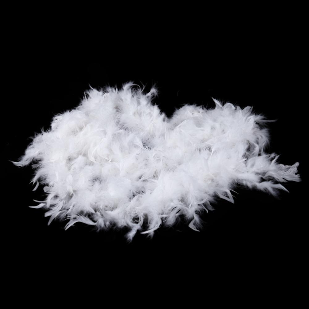 Chandelle Fluffy Shawl Scarf Ribbon Garland White Feather Boa Dress Up Costume Christmas Decoration