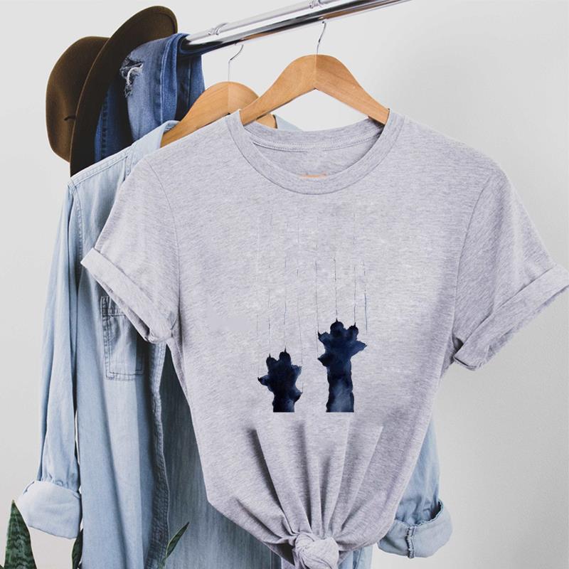 Cat Per Lovely 90s Sweet Trend Футболка Модная футболка Одежда Повседневная женская футболка с коротким рукавом с принтом Женская женская футболка с графикой