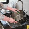 Водонепроницаемые перчатки для мытья посуды с флисовой подкладкой, утолщенные, с абразивной поверхностью, противоскользящие, удобные, кухонные перчатки, для уборки на улице