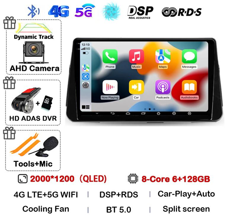 Android 14 Carplay Auto Car Radio For Nissan Kicks P15 2017-2021 Multimedia Video Player Navigation GPS Stereo Head Unit 2din 4G