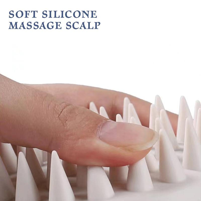 Массажер для кожи головы Шампунь Щетка для мытья волос Щетка для кожи головы Мягкий силиконовый массажер для кожи головы Расческа для волос Для удаления перхоти Щетка для шампуня
