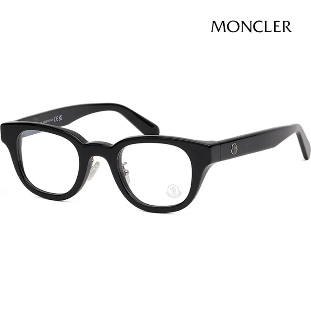 Moncler Eyeglass Frames ML5157D 001 Horn-rimmed Square Black