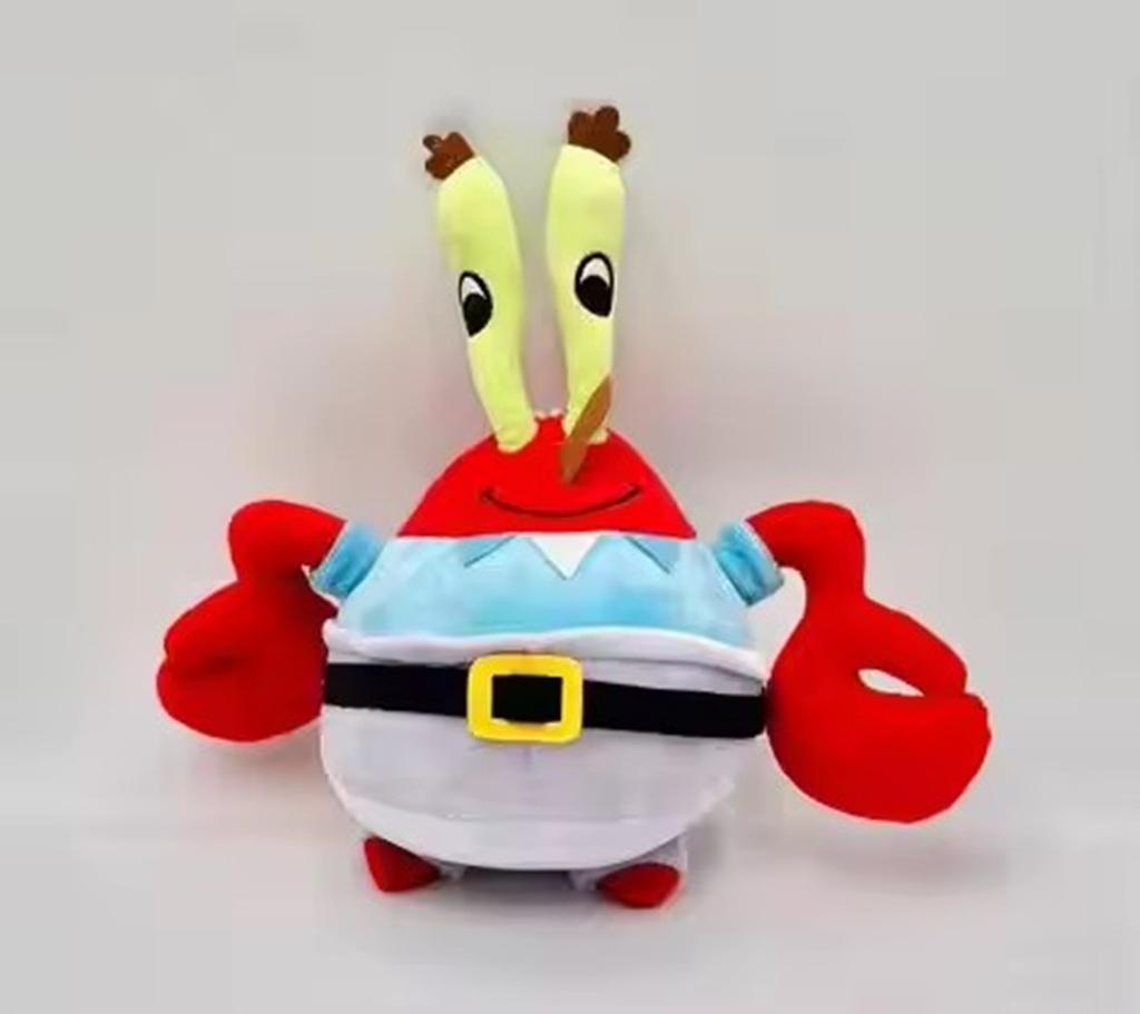 Kawaii Cartoon Squarepants Plush Toy Set Including Patrick Star Squidward Mr Krabs And Gary Snail Soft Stuffed Dolls