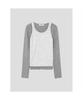 8SECONDS Layered Pullover Light Gray