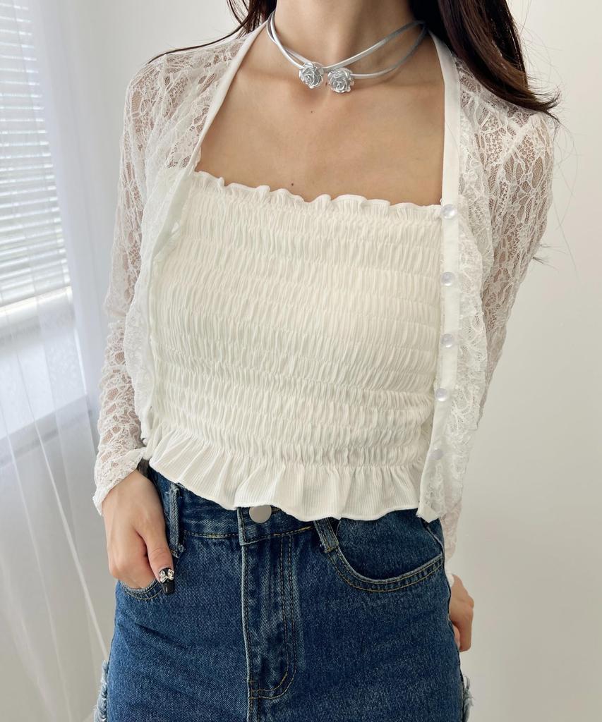 WEGO PHILLY Белый камзол с оборками, нижнее белье, девчачий, повседневный, одежда для весны/лета, женский, F,