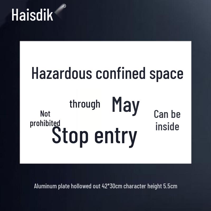 Haisidike HK-155 Трафарет спрей-краски для предупреждения об ограниченном пространстве