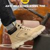 Waterproof Safety Shoes Men Steel Toe Boots Anti-smash Anti-puncture Indestructible Protective Boots Womens Construction Shoes