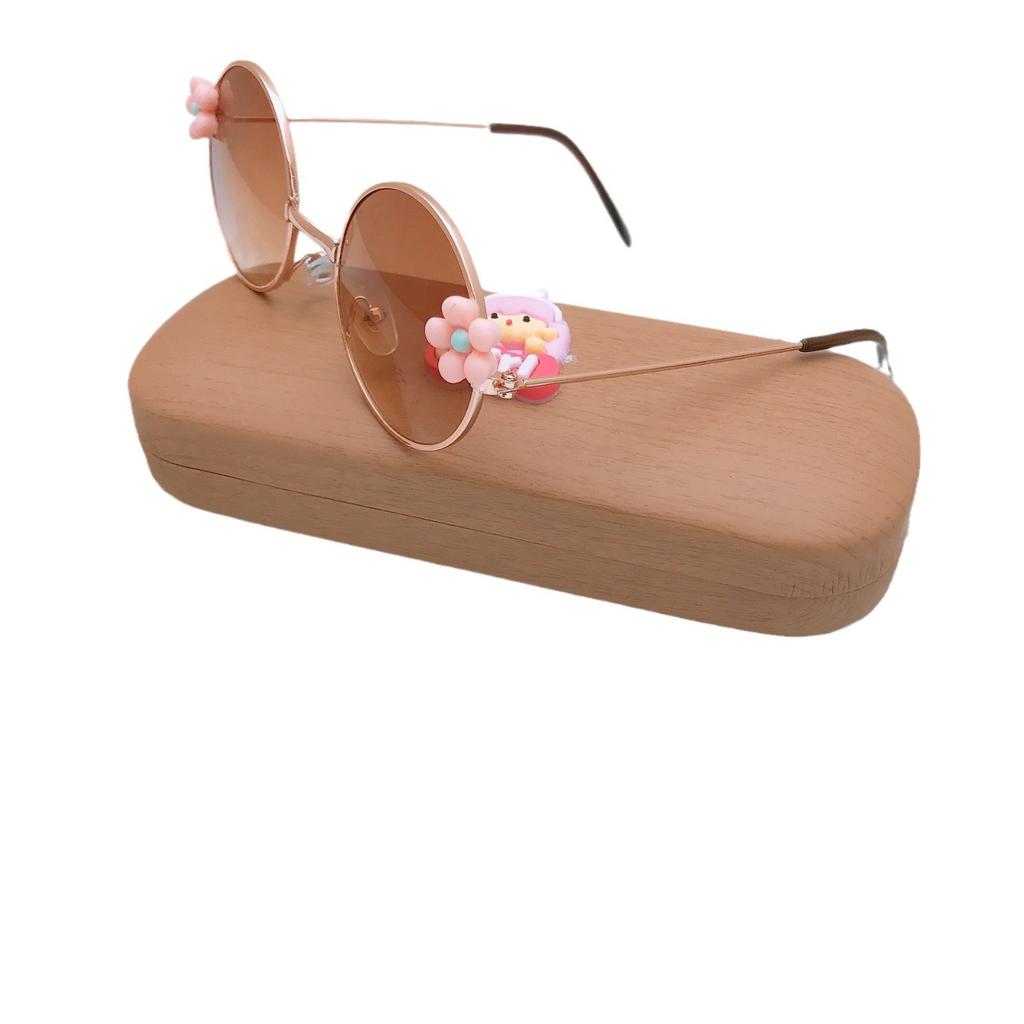 Xiaohua Children'S Sunglasses Cute Round Frame Boys And Girls Sunscreen Uv Protection Sunglasses Baby Photo Glasses