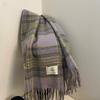 Scarf new imitation cashmere scarf women's autumn and winter thickened warm shawl solid color student scarf men's wholesale