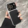 Модный однотонный чехол для телефона с узором "лиchee" для iPhone 17 16 15 14 Pro Max 13, серебристый, матовый, противоударный, жесткая задняя крышка