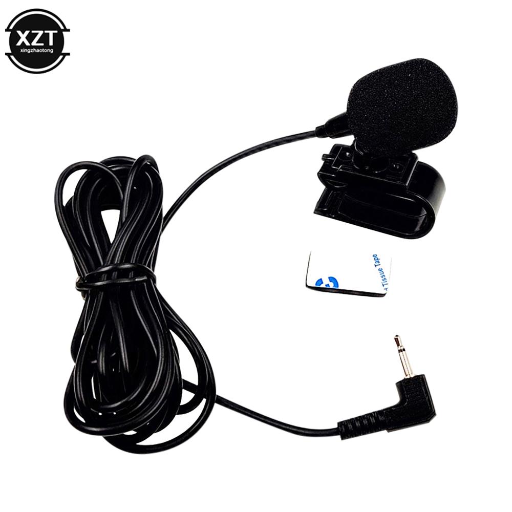 Car Radio Microphone Mic 2.5mm Mono Elbow Jack Car GPS Bluetooth-compatible Navigator Microphone External Amplifier Microphone