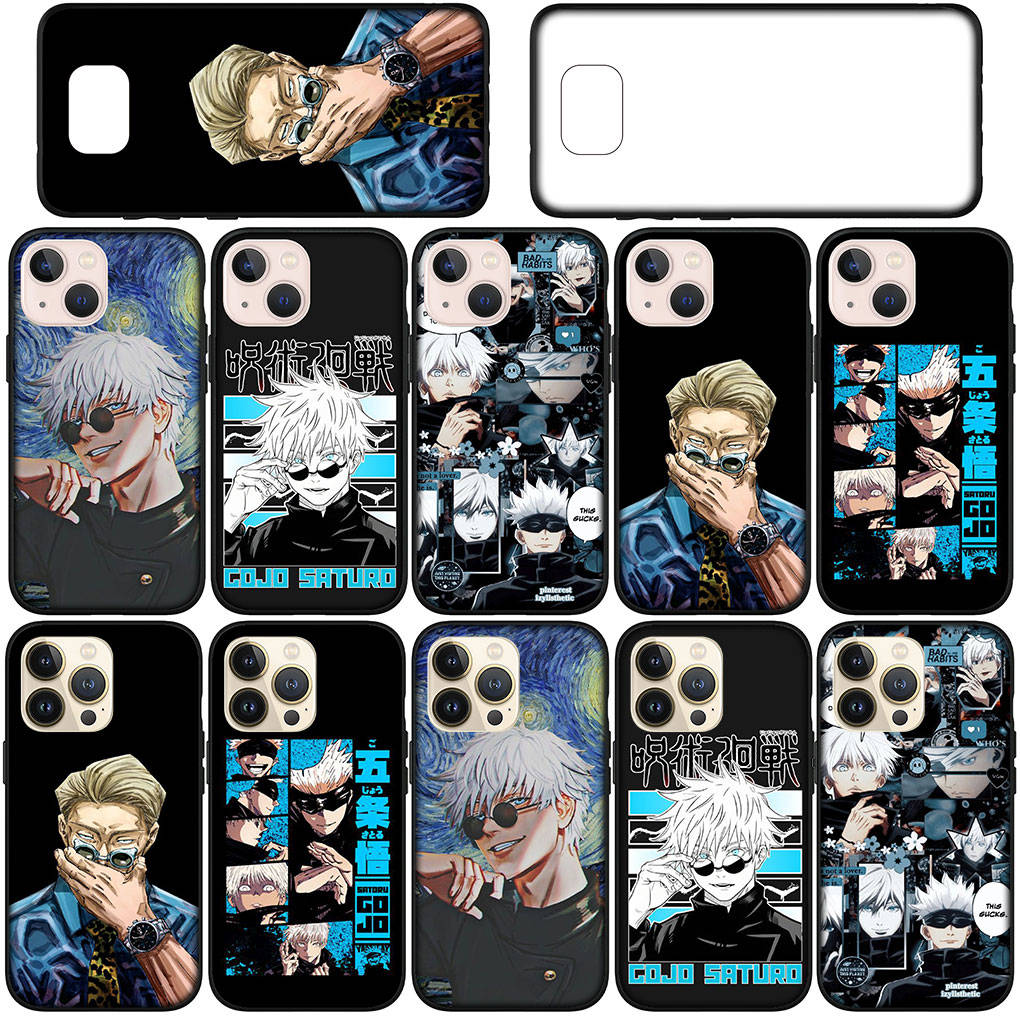 Чехол для iPhone 16 15 Xiaomi Redmi Note 14 13 12 11 Pro Max X 8 16e Samsung Galaxy S25 S24 S23 Moto OPPO Huawei Jujutsu Gojo Satoru Kaisen Чехол для телефона