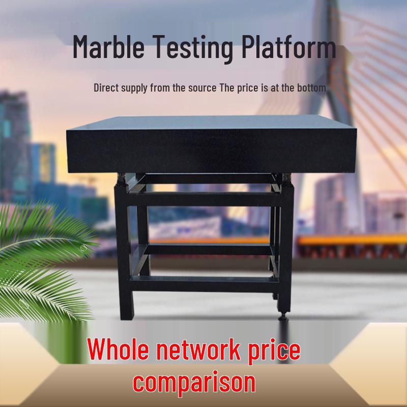 Marble Granite Precision Inspection Platform with Grade 0 Pliers for Metrology and Measurement, 1 Meter