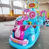 Children's & Adults' Luminous Electric Scooter with Seat - Outdoor Double Bumper Amusement Vehicle