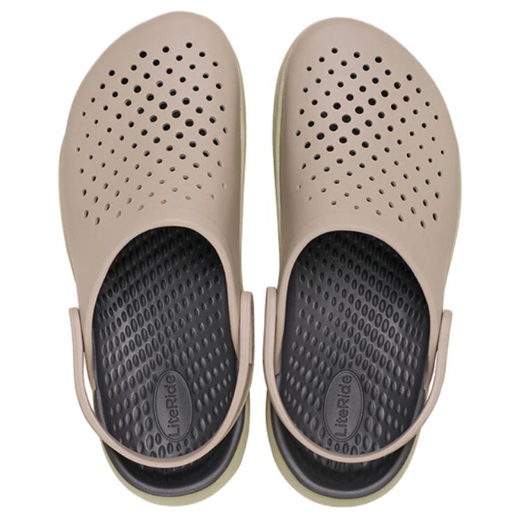 Crocs Eva Простые Удобные Клоги Унисекс Обувь Серый Коричневый 209964-214