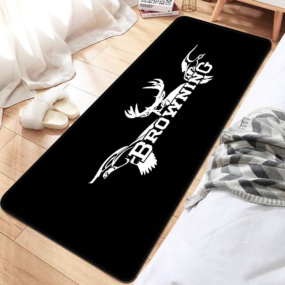 B-Browning Logo Bathroom Mat Kids Room Bedroom Decoration Balcony Anti-Slip Doormat Living Room Welcome Rug
