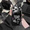 Чехол для телефона D-Motionless In W-White для iPhone 16 17 15 14 12 13 Pro Max Черный цвет Ударопрочный чехол