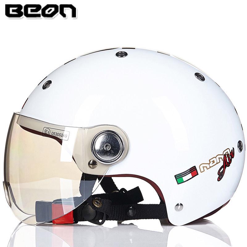 BEON B103 Сертифицированный 3C Унисекс Полушлем для Мотоциклов и Электросамокатов - Всесезонный Защитный Шлем