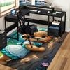 1pc Anime Cartoon Design Office Chair Mat - Cute Bear with Bow Tie, Non-Slip Carpet for Home Decor, Suitable for All Seasons.H078