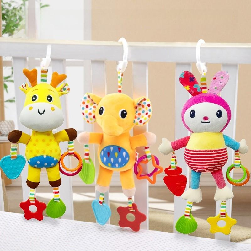 Baby Carriage Rattle Toy With Lighted Features For Toddler Development And Entertainment